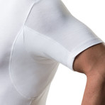Sweat Proof Hydro-Shield Slim Fit Crewneck // White (L)