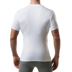 Sweat Proof Hydro-Shield Slim Fit V-Neck // White (XL)