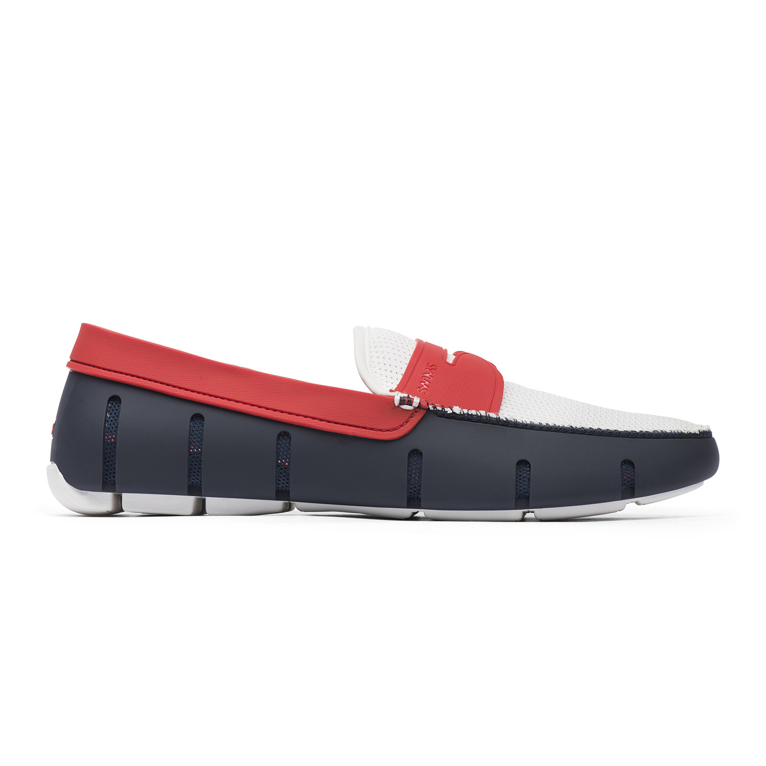 Penny Loafer // White Navy Traffic Light (US: 8) - Swims - Touch of Modern