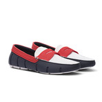 Penny Loafer // White Navy Traffic Light (US: 13)