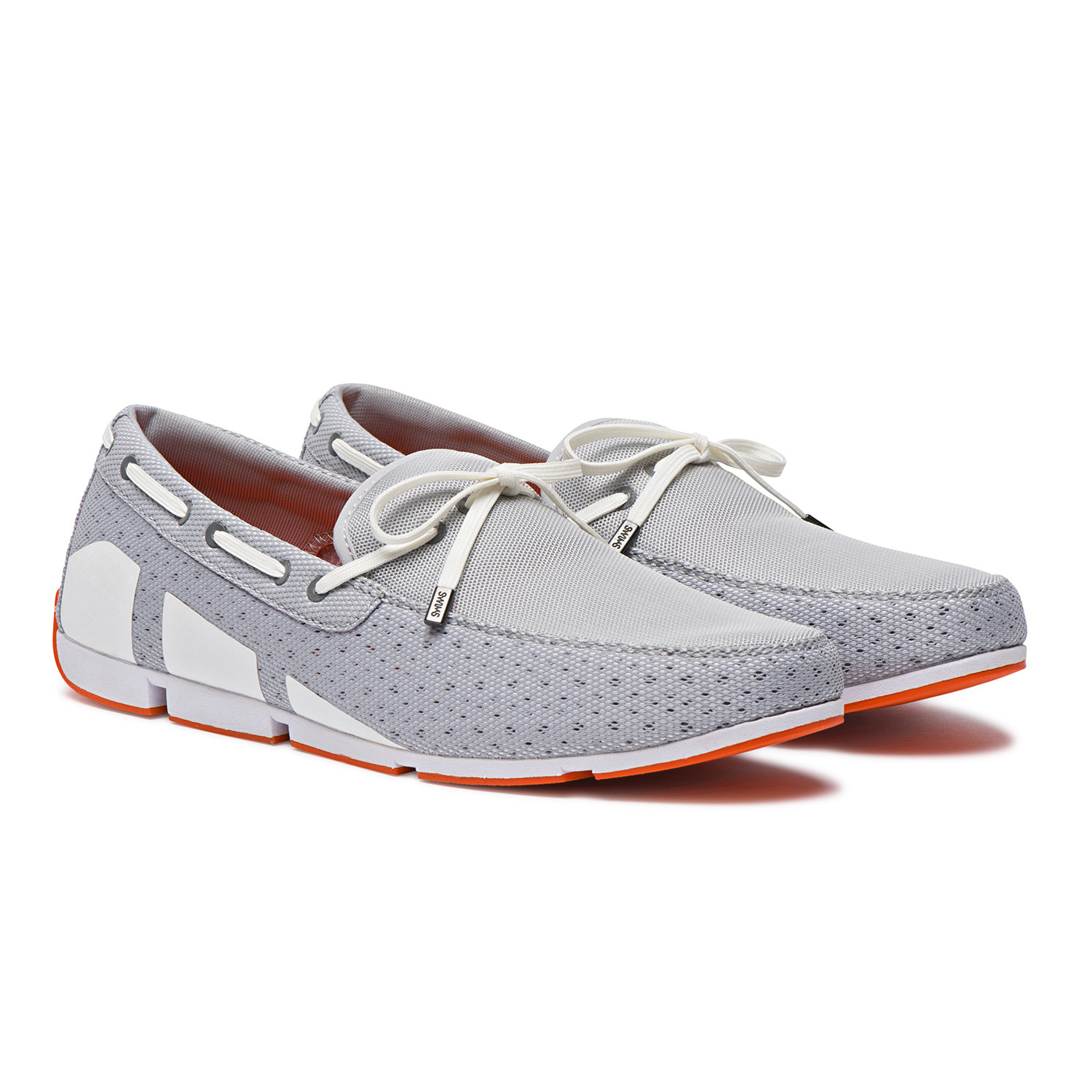 Breeze Lace Loafer Gray White Orange US 11 SWIMS Touch of Modern