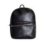 Vida Lux Leather Backpack (Black)