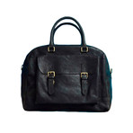 Wandering Soul Leather Travel Bag (Black)