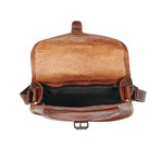 Vintage Leather Saddle Bag (Small)