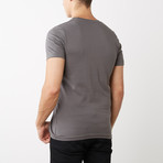 Organic Cotton Semi-Fitted Crew Neck T-Shirt // Heavy Metal (M)