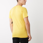 Organic Cotton Semi-Fitted Crew Neck T-Shirt // Yellow (L)