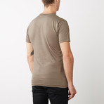 Organic Cotton Semi-Fitted Crew Neck T-Shirt // Warm Grey (XL)
