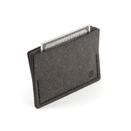 S2 Wallet // Raw Gray + Black Stitching