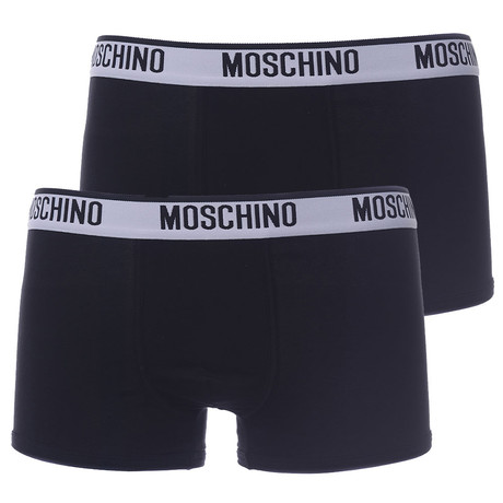 Moschino // Boxers // Pack of 2 // Black + Black (S)