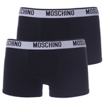 Moschino // Boxers // Pack of 2 // Black + Black (M)