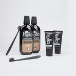 Charcoal Set X 2 // Toothpaste, Mouthwash, Toothbrush