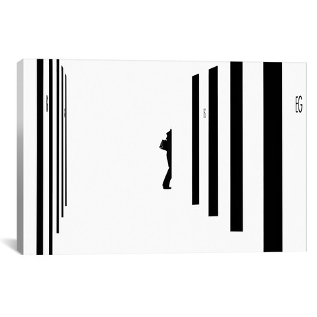 Barcode by Andreas Bauer (26"W x 18"H x 0.75"D)