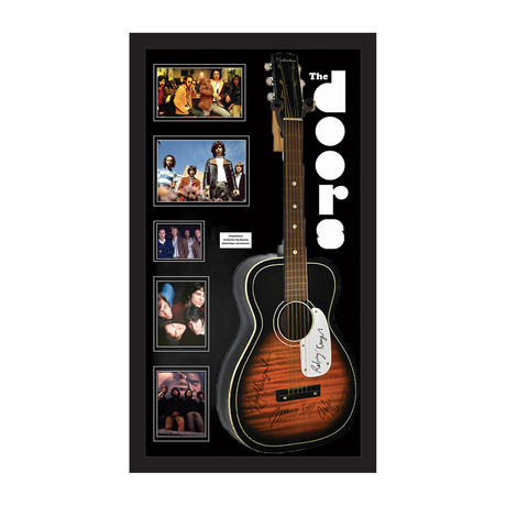 Framed Autographed Guitar // The Doors