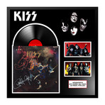 Framed Autographed Album Collage // Kiss // Alive