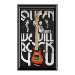 Framed Autographed Guitar // Queen