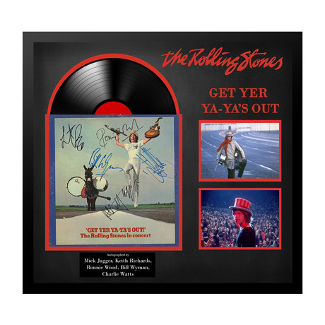 Framed Autographed Collage // Rolling Stones // "Get Yer Ya-Ya's Out!"