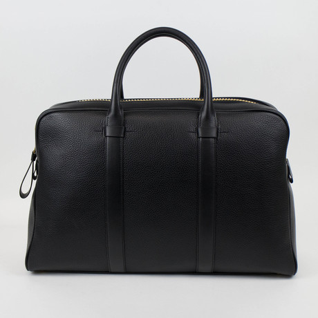 Buckley Trapeze Pebbled Leather Briefcase // Large // Black