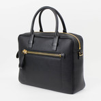 Tom Ford // Pebbled Leather Shoulder Briefcase Bag // Large // Black