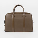 Buckley Trapeze Pebbled Leather Briefcase // Medium // Brown
