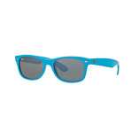 New Wayfarer Sunglasses // Light Blue + Grey
