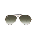 Outdoorsman II Sunglasses // Bronze Copper + Green Gradient