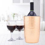 Aura // Hammered Copper Double Walled Wine Cooler