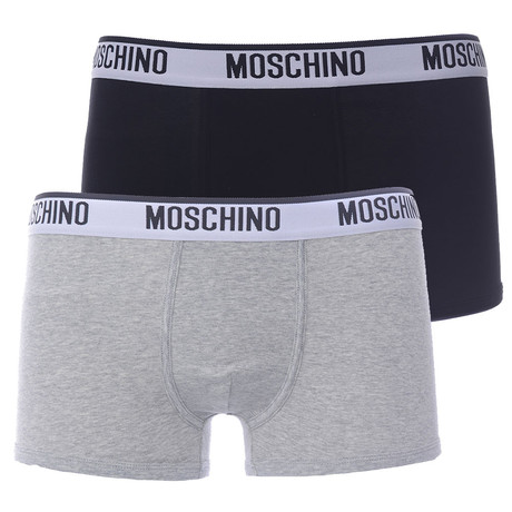 Moschino // Boxers // Pack of 2 // Black + Gray (S)