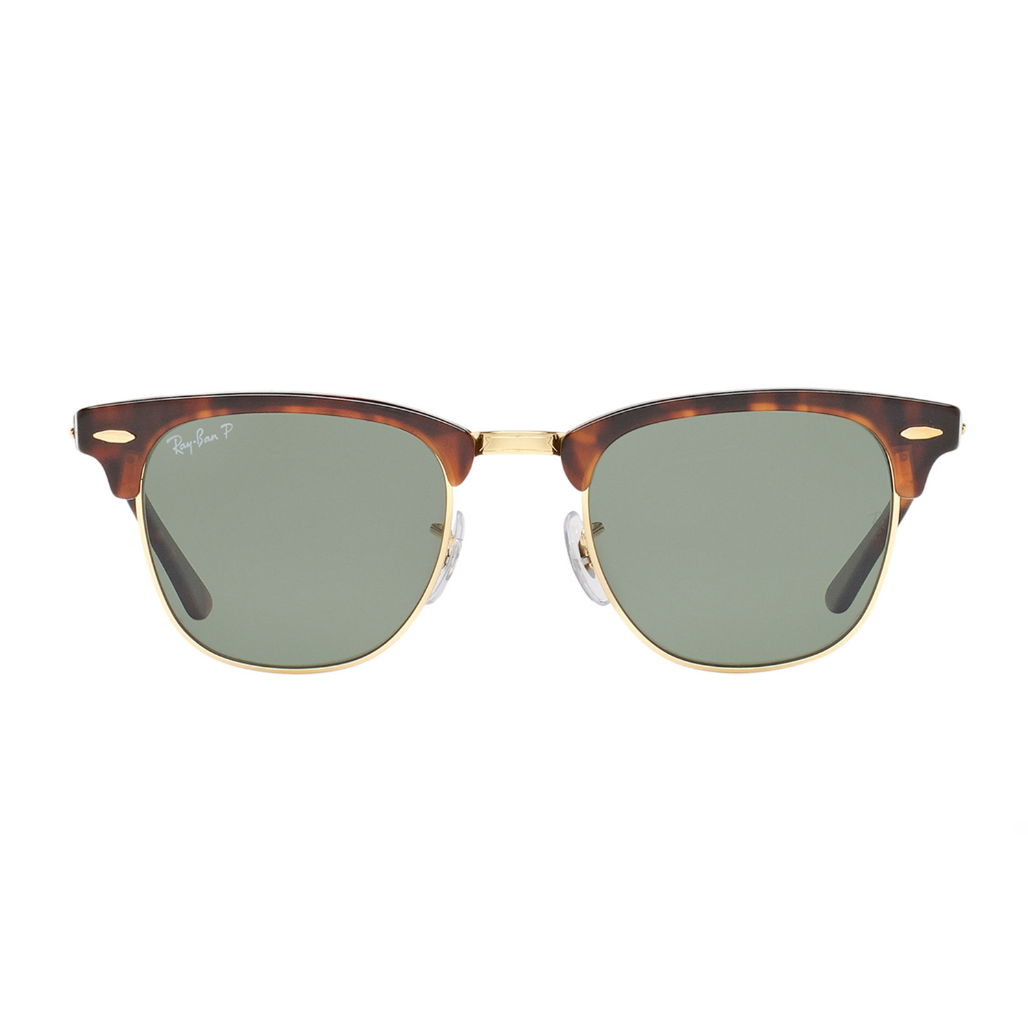 Clubmaster Sunglasses // Tortoise + Gold + G-15 Green // Polarized ...