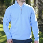 Mistral 1/4 Zip Pullover // Light Blue (S)