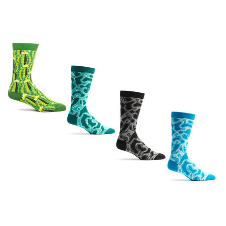 Ozone Mens Water Socks // 4 Pack