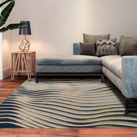 Abstract // Green + Dark Gray