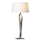 Facet Table Lamp (Terra Suede Shade)