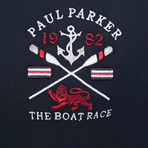 Boat Race LS Polo Shirt // Navy (XS)