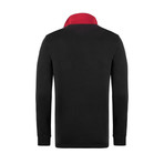University Long Sleeve Polo Shirt // Black (L)