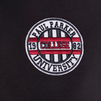 University Long Sleeve Polo Shirt // Black (XS)