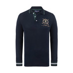 Polo Club Long Sleeve Polo Shirt // Navy (S)
