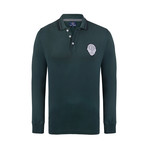 Paul Parker Long Sleeve Polo Shirt // Dark Green (3XL)