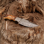 Damascus Skinner Knife // Hk0244