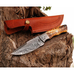 Damascus Skinner Knife // Hk0244