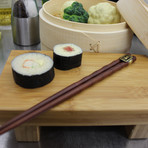 Bamboo Sushi Tray (10.5"L x 7"W x 1"H)
