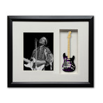 Jimi Hendrix Tribute Fender™ Strat™ Mini Guitar & Photo Tribute Shadow Box