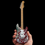 Jimi Hendrix Saville Fender™ Strat™ Handcrafted Mini Guitar Replica