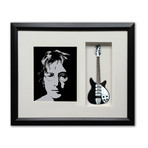 John Lennon Imagine Mini Guitar & Photo Tribute Shadow Box