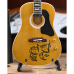 John Lennon Give Peace a Chance Mini Acoustic Guitar Replica