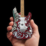 Jimi Hendrix Saville Fender™ Strat™ Handcrafted Mini Guitar Replica