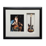 Stevie Ray Vaughan Custom Fender™ Strat™ Mini Guitar & Photo Tribute Shadow Box