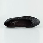 Chanel Quilted Leather Ballerina Flats // Black (Euro: 35)