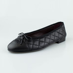 Chanel Quilted Leather Ballerina Flats // Black (Euro: 35)