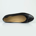 Chanel Leather Ballerina Flats // Black (Euro: 35)