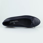 Chanel Leather Ballerina Flats // Blue (Euro: 36.5)